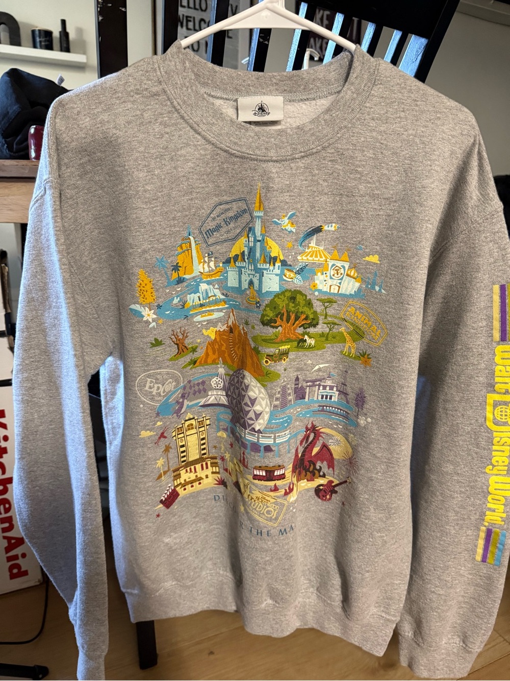 Vintage Y2K Disney Gray Crewneck Sweatshirt